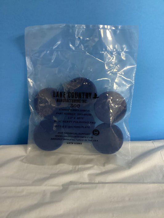 Lake Country 2” blue polishing pad