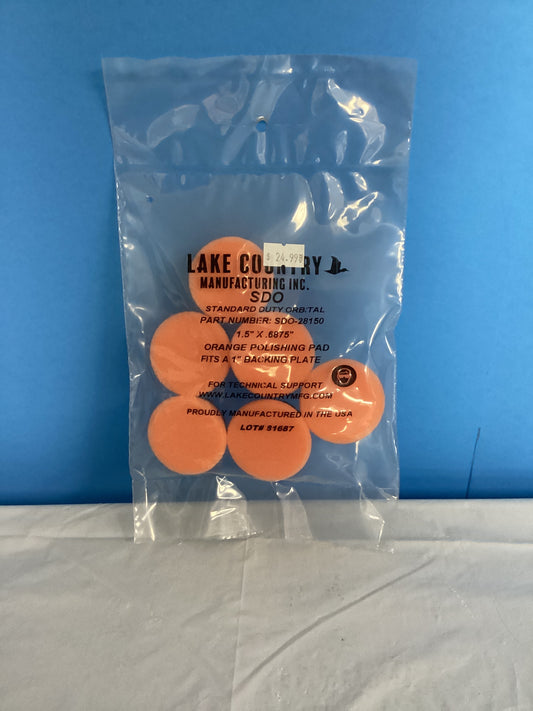 Lake Country Orange 1” polishing pad