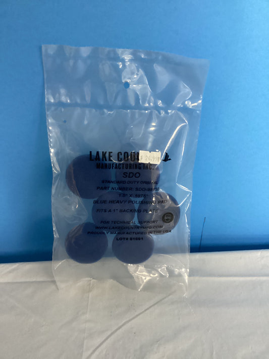Lake Country Blue Heavy Polishing Pad 1”
