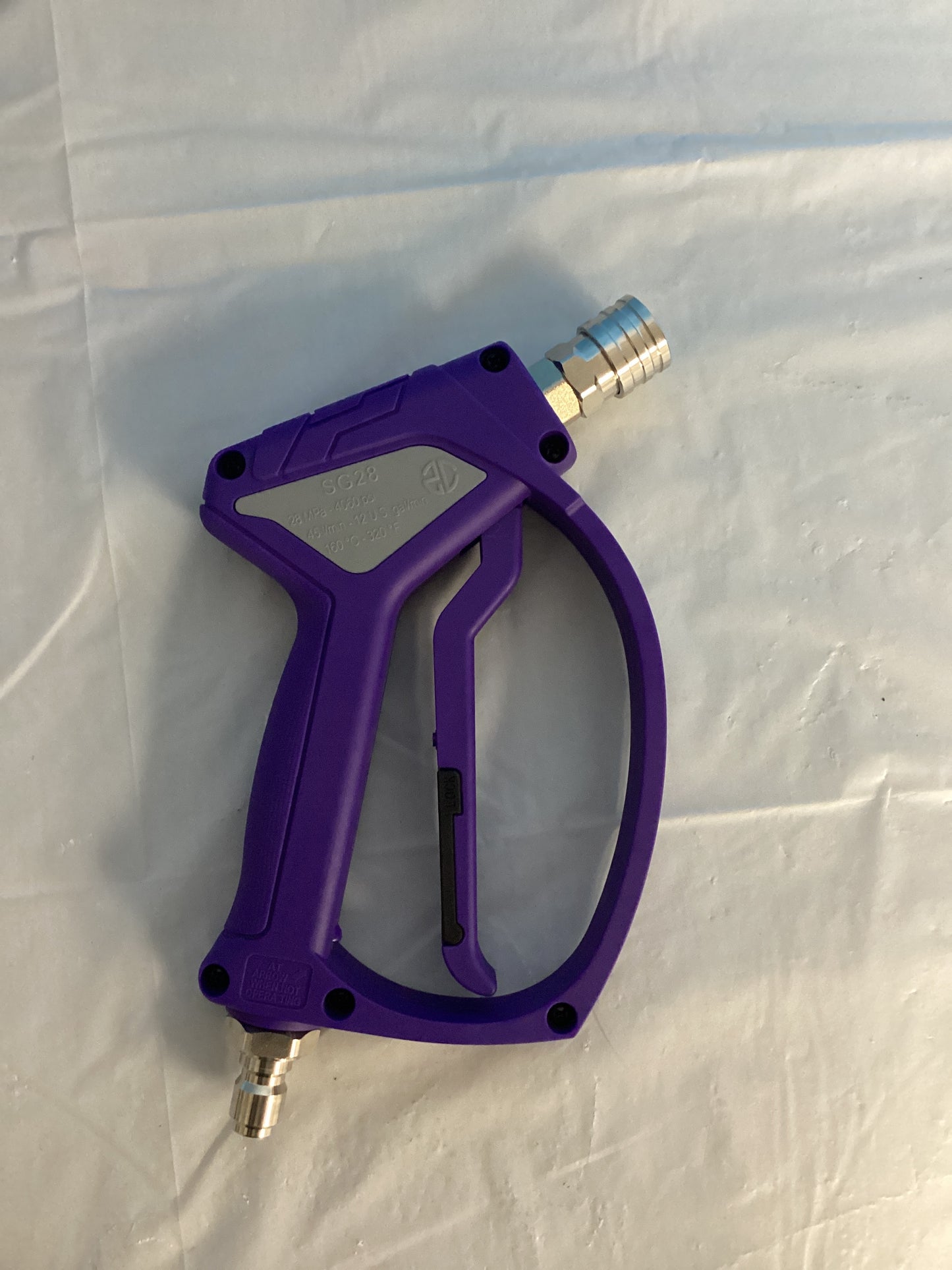 HUERO’s pressure washer pistol gun purple n gray